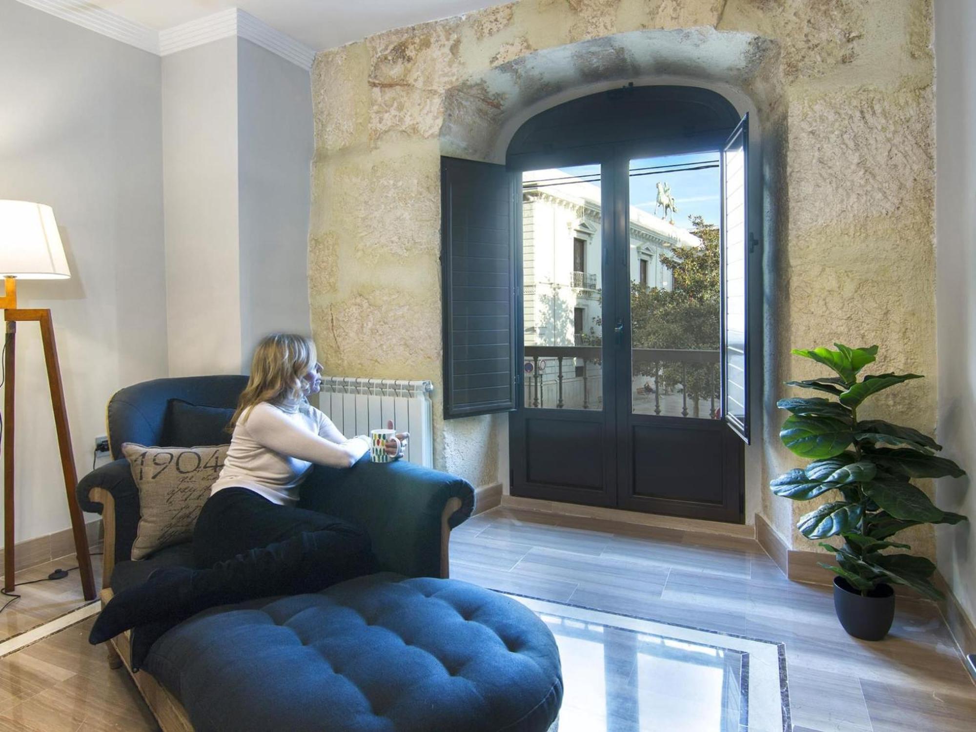 Elegant Town Hall Apartment With Views Granada Kültér fotó